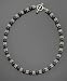14k Gold & Sterling Silver Onyx Beaded Necklace