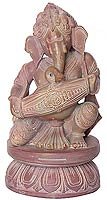 Lord Ganesh Stone Sculpture Collectible Figurines 2.5 x 2.5 x 5 inches