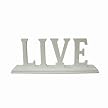 Decorative Word - Live (White)