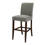 CONCRETE GREY VELVET SLIP OVER FOR COUNTER STOOL OR BAD STOOL BY POWELL