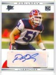 2007 Topps Performance Rookie Autographs #133 Paul Posluszny - Buffalo Bills (RC - Rookie Card - Autographed Card) (Football Cards)