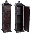 Best Unique Practical New Year Gift Idea Him Her Family - 32" Pagoda CD / DVD Rack Cabinet Case w/ Long Life Symbol