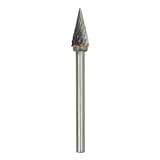 Buy 1 8 Shank Double-Cut Carbide Grinding Burr - 1 4 Cone - Fits Dremel by CB