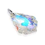 Sterling Silver Multi Faceted Swarovski Crystal Pendant