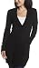 Mac & Jac Women's Geo Yarn Long Cardigan,Black,Large
