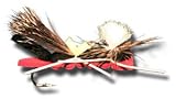Chernobyl Hopper - Red/Black Fishing Fly