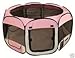 Pink Pet Tent Exercise Pen Playpen Dog Crate XS