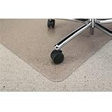 Lorell Diamond PlushMat® Chair Mat for Medium Pile Carpets, 45x53, Wide 25x12 Lip (RUB23600) Category: Chair Mats