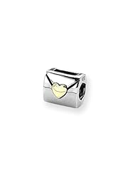 Two-Tone, Love Note Charm for 3mm Charm Bracelets