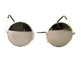 Silver Mirror John Lennon Sunglasses W/Free Case