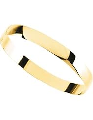 Half Round Bangle Bracelet in 14k Yellow Gold