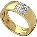 0.18Ct.T.W. Round Brilliant Cut Diamonds, 14Kt. Yellow Gold. Men's Diamond Ring