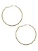 G by GUESS Women's Large Gold Rhinestone Hoop Earrings
