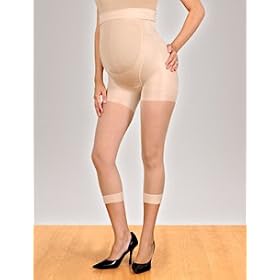 A Pea in the Pod Collection: Mama Spanx (tm) Footless Maternity Cropped Pantyhose