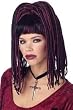 Demonika Goth Wig in Burgundy with Black - Great Gothic Costume Wig