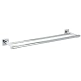 Enzo Rodi 452210 Doppelte Badetuchstange 550 mm Serie Quarz massiver Messing verchromt