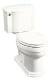 Kohler K-3678-7 Devonshire Class Five high efficiency two-piece Elongated toilet, Black