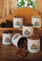 Pecans in Decorative Tins by Byron Plantation