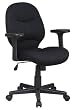 Mesh Task Chair with Fabric Padded Arms By Office Star