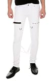 Lip Service White Bondage Skinny Jeans