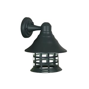 Kenroy Home 80600BRZ Gridline One-Light Medium Wall Lantern with Gridlines Linear Open... by Kenroy Home
