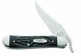 Case Cutlery 18224 Case Rough Jigged Black RussLock Synthetic Black Handle