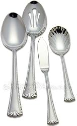 Reed & Barton Hampshire Matte 18/10 Stainless Steel 4-Piece Flatware Hostess Set