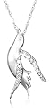 14k Choice of White or Yellow Gold Diamond Bird Pendant (.05 cttw, G-H Color, I1 Clarity)