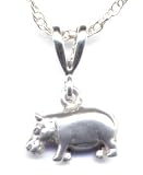 16 Hippo Chain Necklace Sterling Silver Jewelry