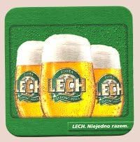 Kompania Piwowarska Lech Paperboard Coasters - Set of 4