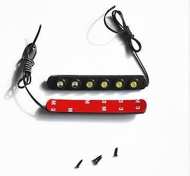 DRL Fog Driving Lamp Car SUV waterproof 6 Hawkeye LED Daytime Running Light 2Pcs