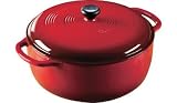 Lodge Color Enamel 7.5 Quart Dutch Oven, Island Spice Red
