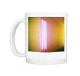 Polaroid of colourful stripes created by coloured fluorescent tubes Photo Mugs