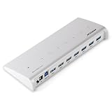 Mpow 7 Port USB 3.0 Hub Premium Aluminum Hub [VIA VL812 Chipset] with 30W Power Adapter