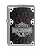 Zippo Harley-Davidson Full Face Bolts Lighter (Silver, 5 1/2 x 3 1/2 cm)