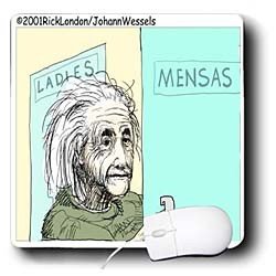 Londons Times Funny Science Cartoons - Einsteins Bathroom - Mouse Pads