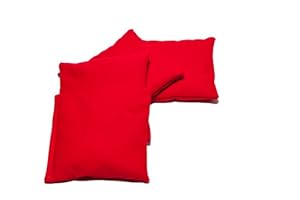 Cornhole Bags (Set of 4):: Choose Your Colors (Red)
