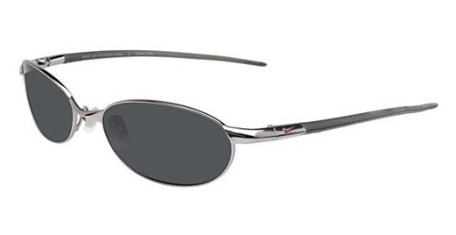 Nike 4103 Sunglasses, EV0444-509, Steel Silver Flexon Frame / Max Grey Lenses