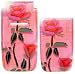 Clear Pink Rose - Nokia 6061 Faceplate Cell Phone Cover