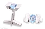 Blue topaz cufflinks, 'Blue Ice' 0.6