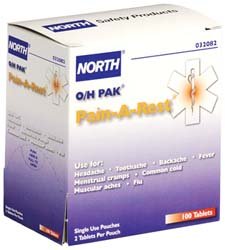 North 161581 Non-Aspirin 100/Pk Pain-A-Rest Pain Relief