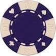 Clay Composite Card Suited Poker Chips 25 11.5 gram Purple Poker Chips