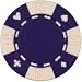 Clay Composite Card Suited Poker Chips 50 11.5 gram Purple Poker Chips