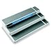 Kitchen & Housewares : Cabinet Organizer - Expandable Stairstep Shelf Organizer - Pantry Shelf Storage - Display System (White/Grey) (3.75