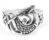 Sterling Silver Celtic Knot DRAGON Ring (Size 4,5,6,7,8,9,10,11,12,13)