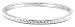 Sterling Silver White Crystal Bangle Bracelet by David Sigal