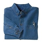 Port & Company - Youth Long Sleeve Value Denim Faded Blue-M