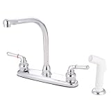 Chrome Kitchen Faucet 4” Hole Install