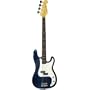 43 Inch Transparent Blue Electric Bass with Carrying Bag and Accessories