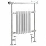 Traditional Brass Heated Bathroom Towel Radiator Rail 940mm x 635mm